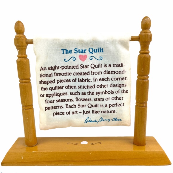 Enesco Star Quilt Patterns of Life Miniature 1995 - Picture 2 of 10